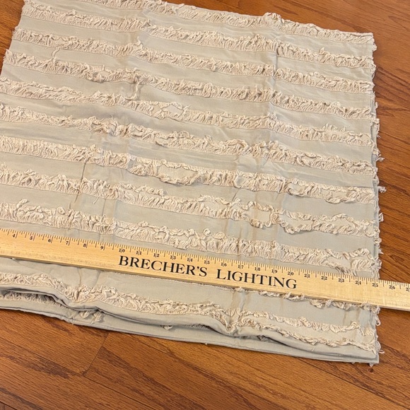 EURO Pilliw Covers (2-piece) Solid Cotton Washed & Frayed Boho 25" Square - Picture 4 of 8